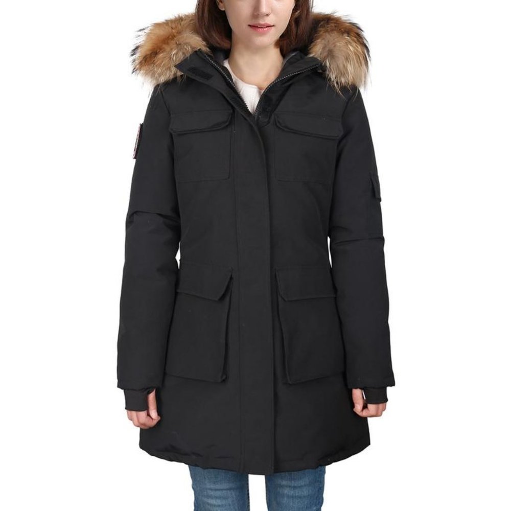 Lesmart Golf Women's Goose Down Jacket Fur XXL Ski Snow